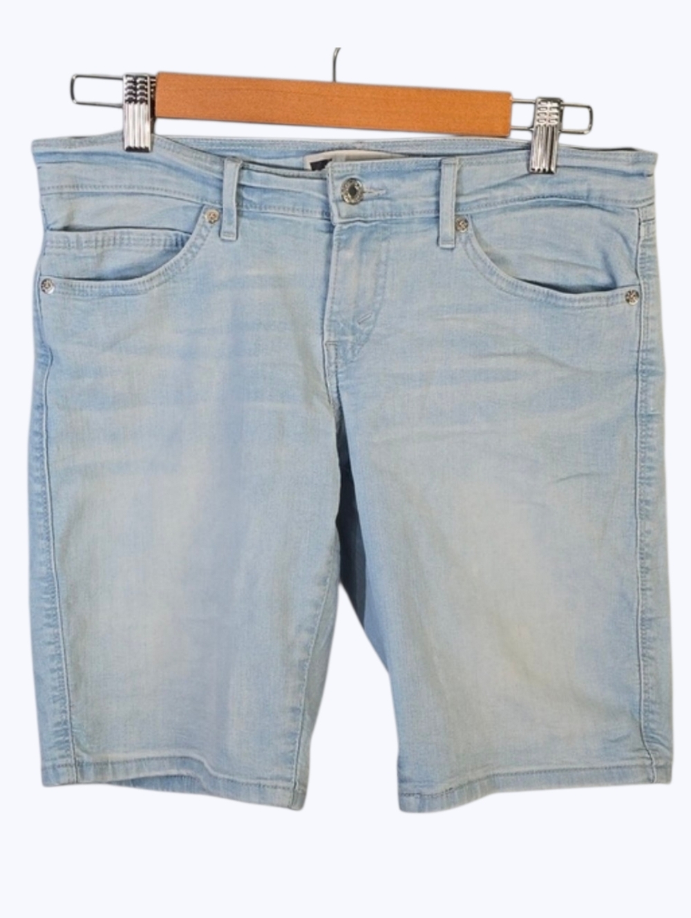 Levi's Shorts Women's‎ Size 5 Light Blue Jean Shorts Bermuda Denim Levis